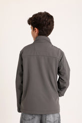Softshell Zip Gray Jacket